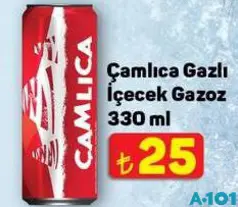 ÇAMLICA GAZLI İÇECEK GAZOZ 330 ML